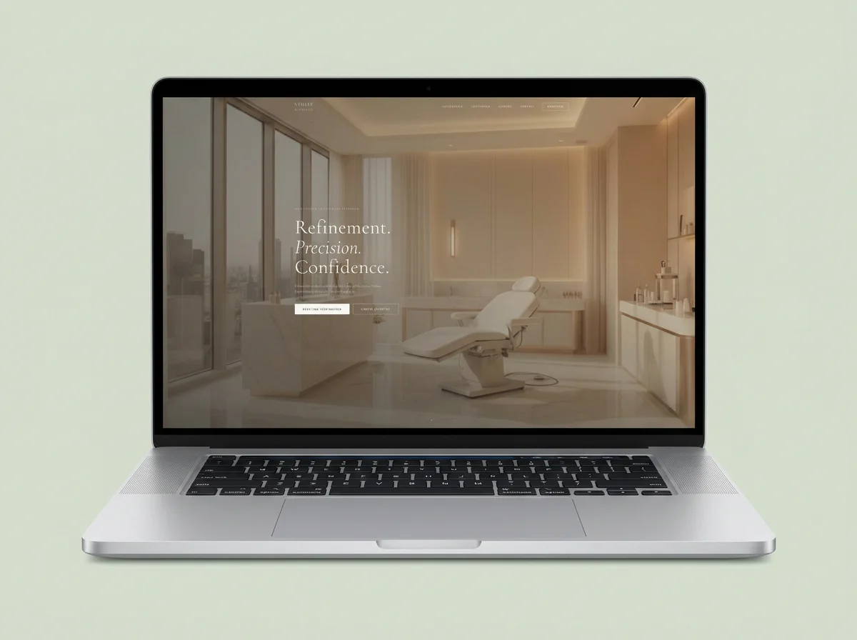 Modern medical practice website with clear patient journey